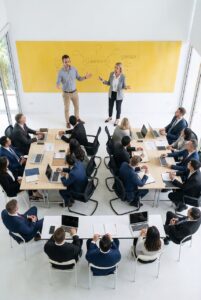 business, meeting, leadership, office, strategy, team, presentation, corporate, professional, workshop, seminar, collaboration, planning, group, management, brainstroming, board, suits, coworkers, executive, ai generated